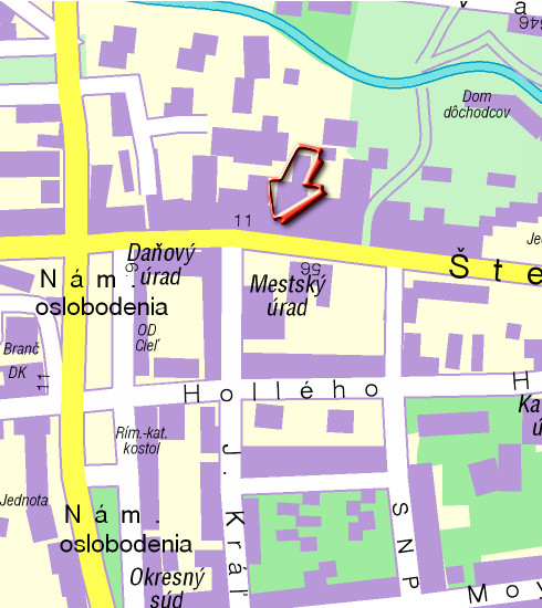 Mapa Senice